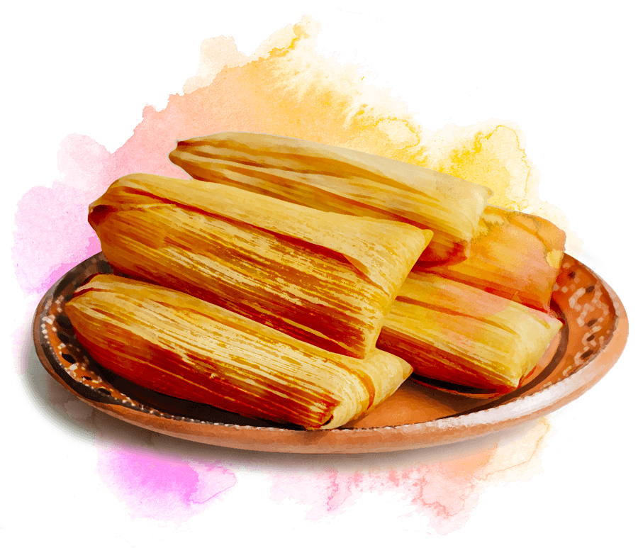 A plate full of Mexican Tamales